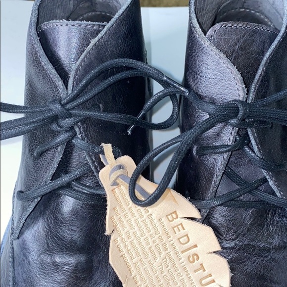 Bed|Stu Graphito Dip Dye Black Chukka Boots - Picture 5 of 11